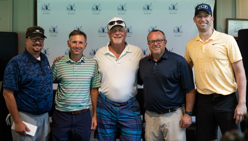 Group photo of the Second Place Team - Joel Cornette Foundation 2022 Annual Golf Outing